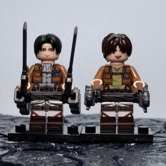 Attack on Titan Custom Minifigure Set- Eren, Mikasa, Levi, Armin & Titans (8pcs） - Picture 5 of 5